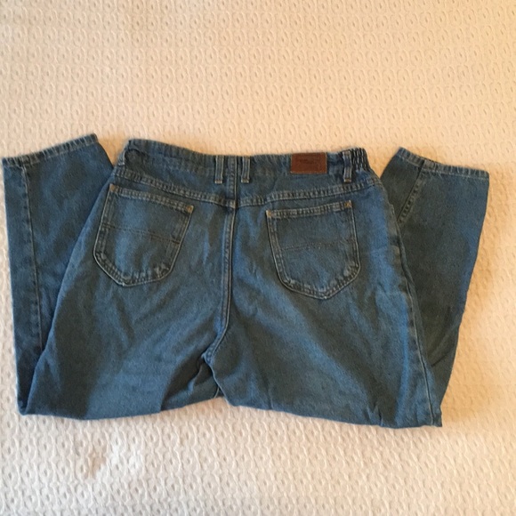 LL Bean Comfort Waist  Blue Denim Jeans Lg 18 P - Picture 4 of 8